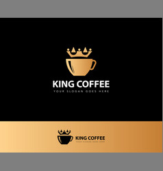 King Coffee Logo Template