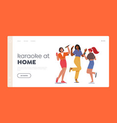 Karaoke At Home Landing Page Template Excited