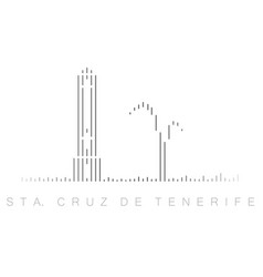 Vertical Bars Santa Cruz Tenerife Landmark Skyline