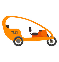 Asian Taxi Icon Passenger Transport Side View