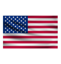 Realistic National Flag Usa Current State Flag