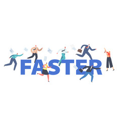 Run Faster Leadership Concept Colleagues