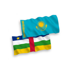 Flags Of Kazakhstan And Central African Republic