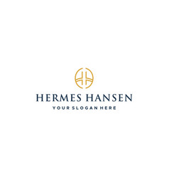 Flat Hermes Hansen Building Line Art Logo Design