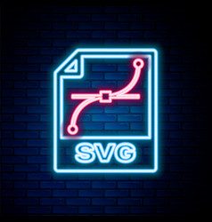 Glowing Neon Line Svg File Document Download