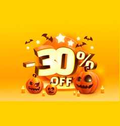 Halloween Special 30 Off Sale Banner Promotion