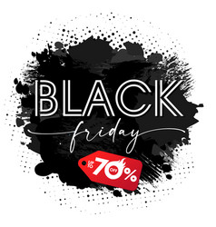 Black Friday Brush And Ink Grunge Banner