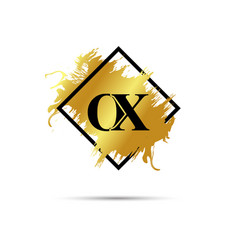 Gold Ox Logo Symbol Art Design