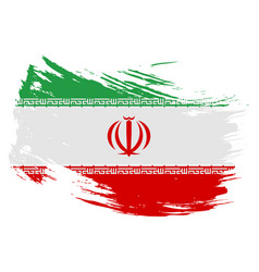 Iran Brush Stroke Flag Background Hand Drawn