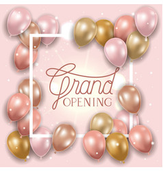 Square Frame With Grand Opening Message