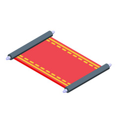 Lunar Scroll Icon Isometric Chinese Roll