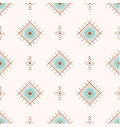 Aztec Seamless Pattern With Rombs Native