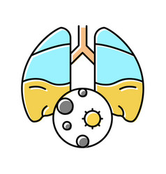 Pneumonia Inflammation Color Icon