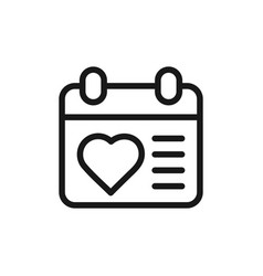 Calendar Heart Icon