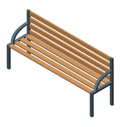 Nursing Home Bench Icon Isometric Style