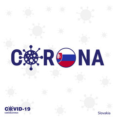 Slovakia Coronavirus Typography Covid-19 Country