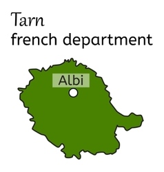 Tarn French Department Map