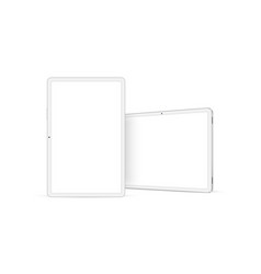 White Tablet Mockup Horizontal And Vertical