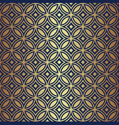 Seamless Luxury Pattern With Golden Circle Line