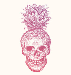 Human Skull Pineapple