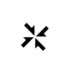 Letter X Arrow Geometric Symbol Simple Logo