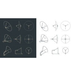 Parabolic Antennas Blueprints