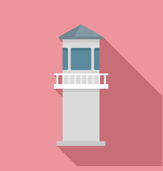 Prison Guard Tower Icon Flat Style