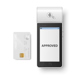 3d White Nfc Payment Machine With Approved