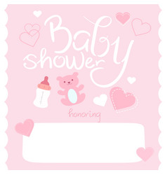 Baby Shower Invitation Card Honoring Mommy To Be