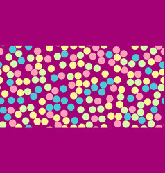 Seamless Pattern With Colourful Dots On Violet