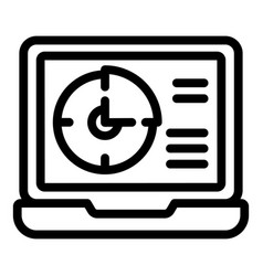 Laptop Freedom Icon Outline Digital Detox