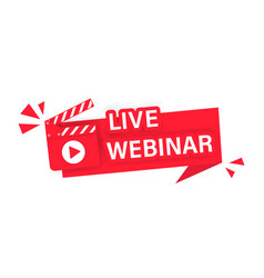 Live Webinar Banner Online Seminar Course Lesson