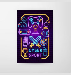 Cyber Sport Neon Flyer