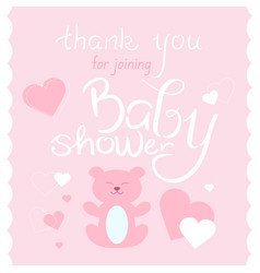 Baby Shower Thank You Card Honoring Mommy To Be