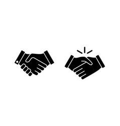 Hand Shake Icon Business Handshake Contract