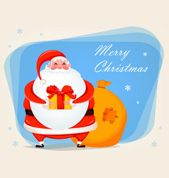 Merry Christmas Cheerful Santa Claus