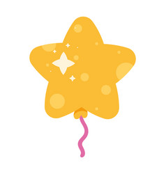 Yellow Star Balloon Helium