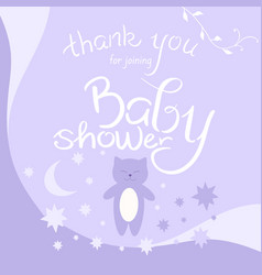 Baby Shower Thank You Card Honoring Mommy To Be