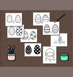 Black And White Easter Egg Poster Separated