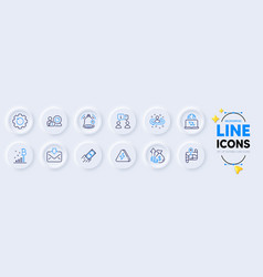 Fast Payment Interview And Recruitment Line Icons