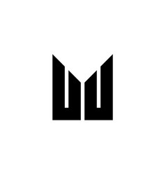 Letter U M Geometric Symbol Simple Logo