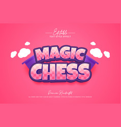 Magic Chess Playful Editable Text Style Effect