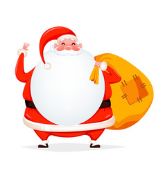 Merry Christmas Cheerful Santa Claus