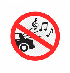 Sign Loud Music In The Car Is Prohibited