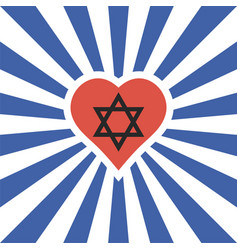 Background Icon Rays Love And Support Israel