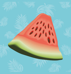 Realistic Watermelon Fruit Poster