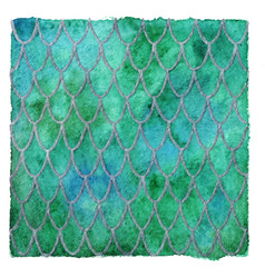 Dragon Skin Scales Green Silver Emerald Pattern