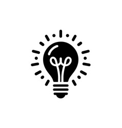 Light Bulb Silhouette - Free Clip Art