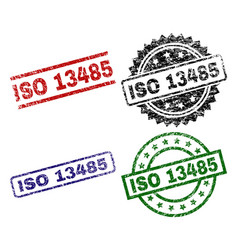 Grunge Textured Iso 13485 Seal Stamps