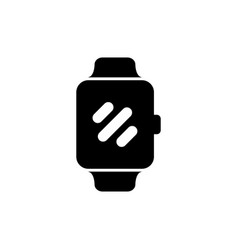 Smart Watch Icon On Isolated White Background Eps